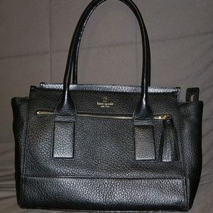 Kate Spade Southport Avenue Oden Black Leather Bag